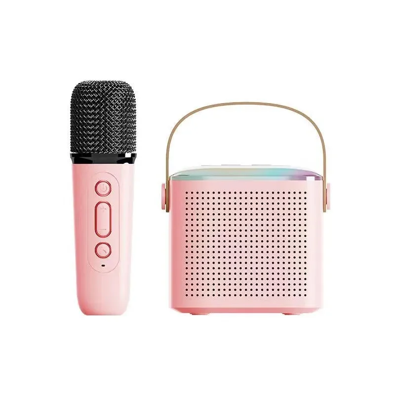 1-2 Wireless Microphone Karaoke Machine Portable Bluetooth 5.3 PA Speaker System MP3 Player Karaoke Machine For Kids Adults Home