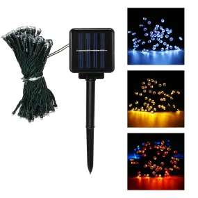 12M 8 Modes Outdoor 100LED Solar Fairy String Light Waterproof Garden Yard Holiday Christmas Decor
