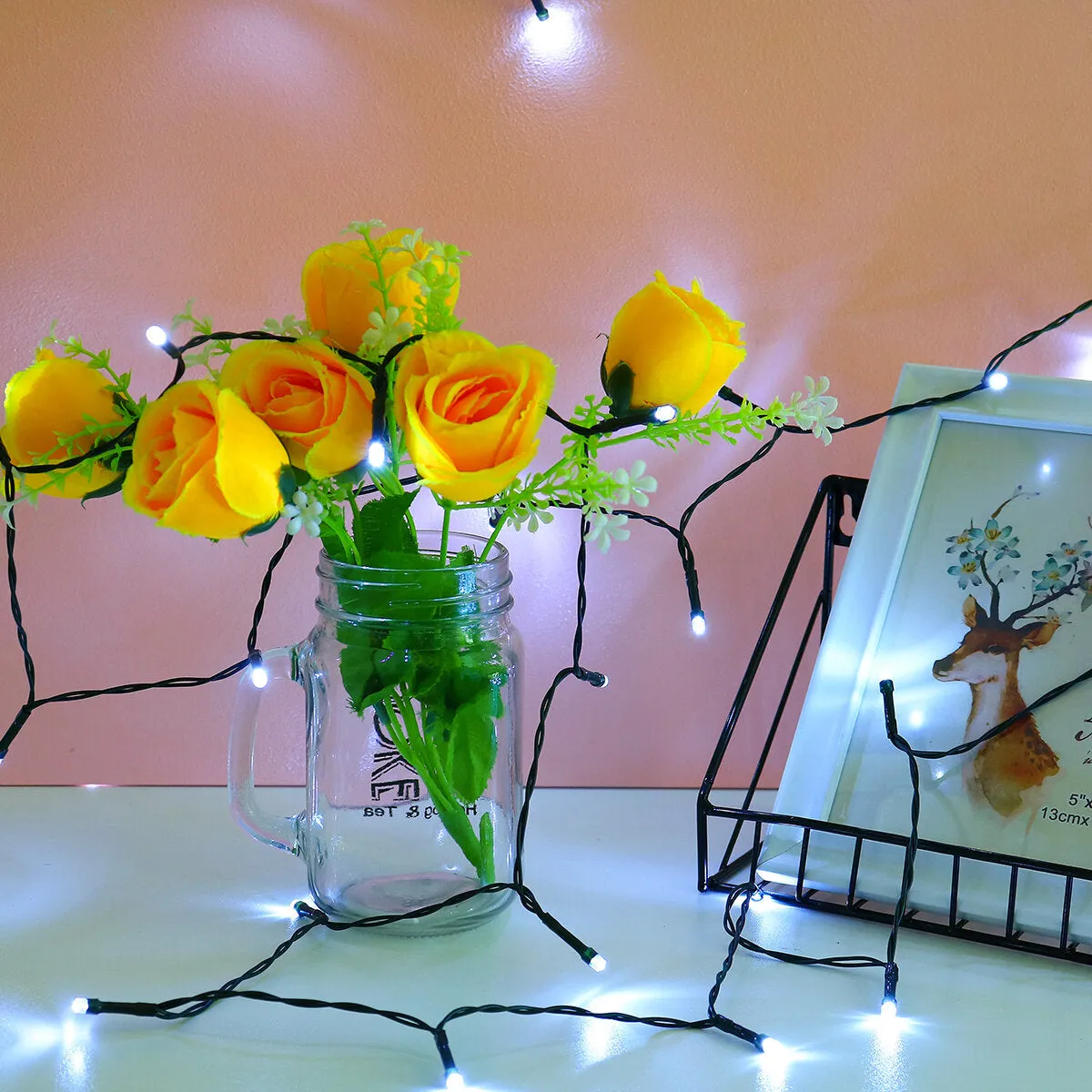 12M 8 Modes Outdoor 100LED Solar Fairy String Light Waterproof Garden Yard Holiday Christmas Decor