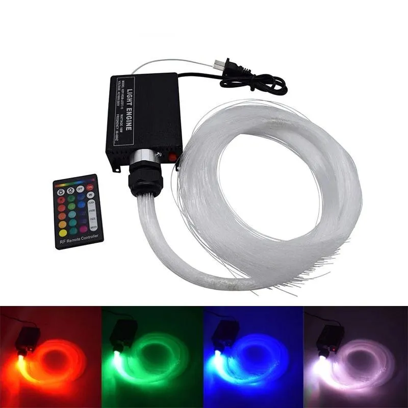 16W RGB Fiber Optic Lights with Engine and Remote Control Fiber Optic Ceiling Lights