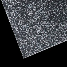1/8" Flowers Purple Green Glitter Dots Acrylic Sheet Plexiglass (3pcs)