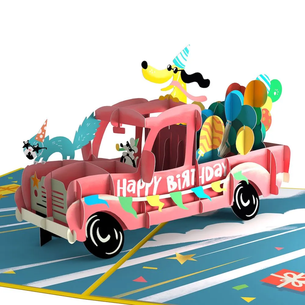 18th Birthday Truck Pop-Up Card and Sentiment Set
