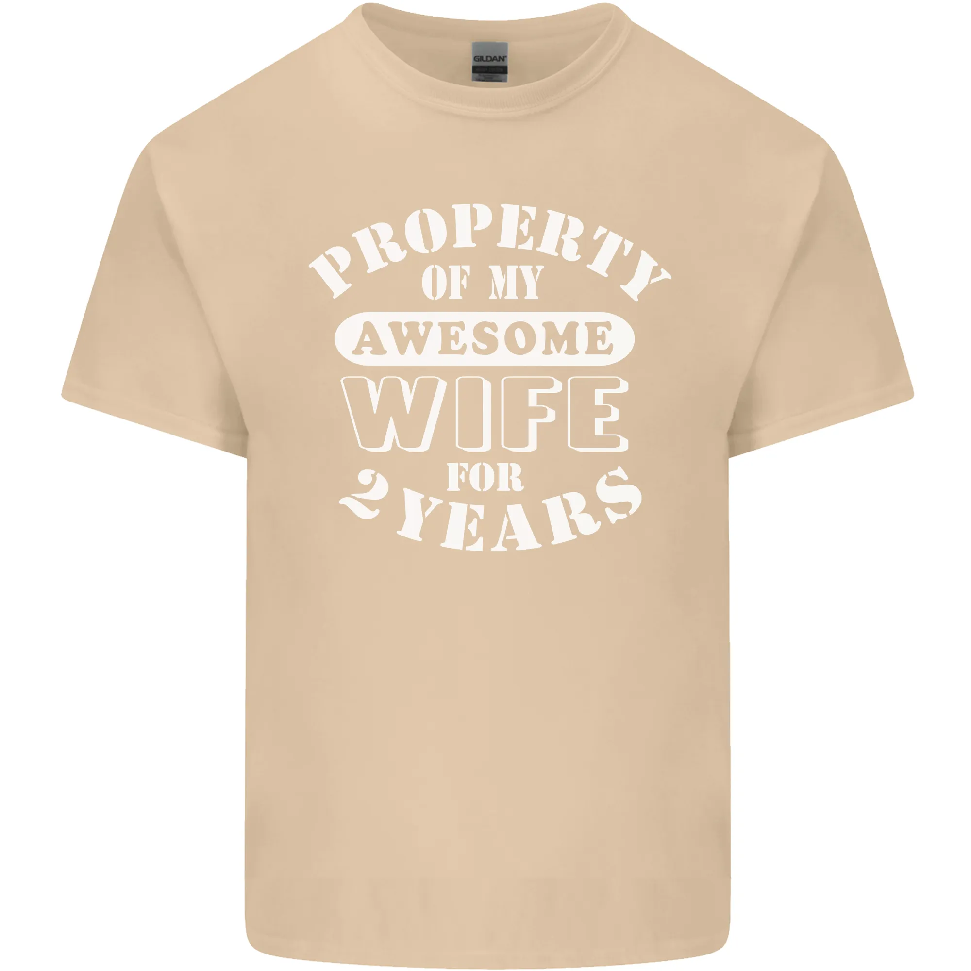 2 Year Wedding Anniversary 2nd Funny Wife Mens Light Cotton T-Shirt
