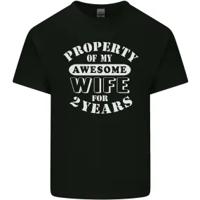 2 Year Wedding Anniversary 2nd Funny Wife Mens Light Cotton T-Shirt