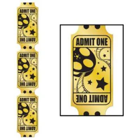 6-Ft Jointed Foil Golden Ticket Pull-Down Cutout