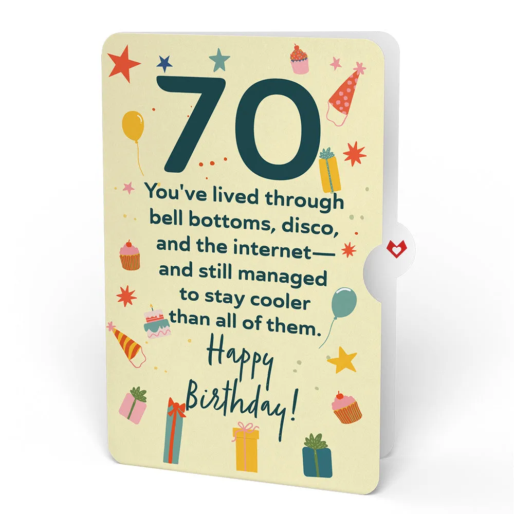 70th Birthday Celebration Pop-Up Card and Sentiment Set