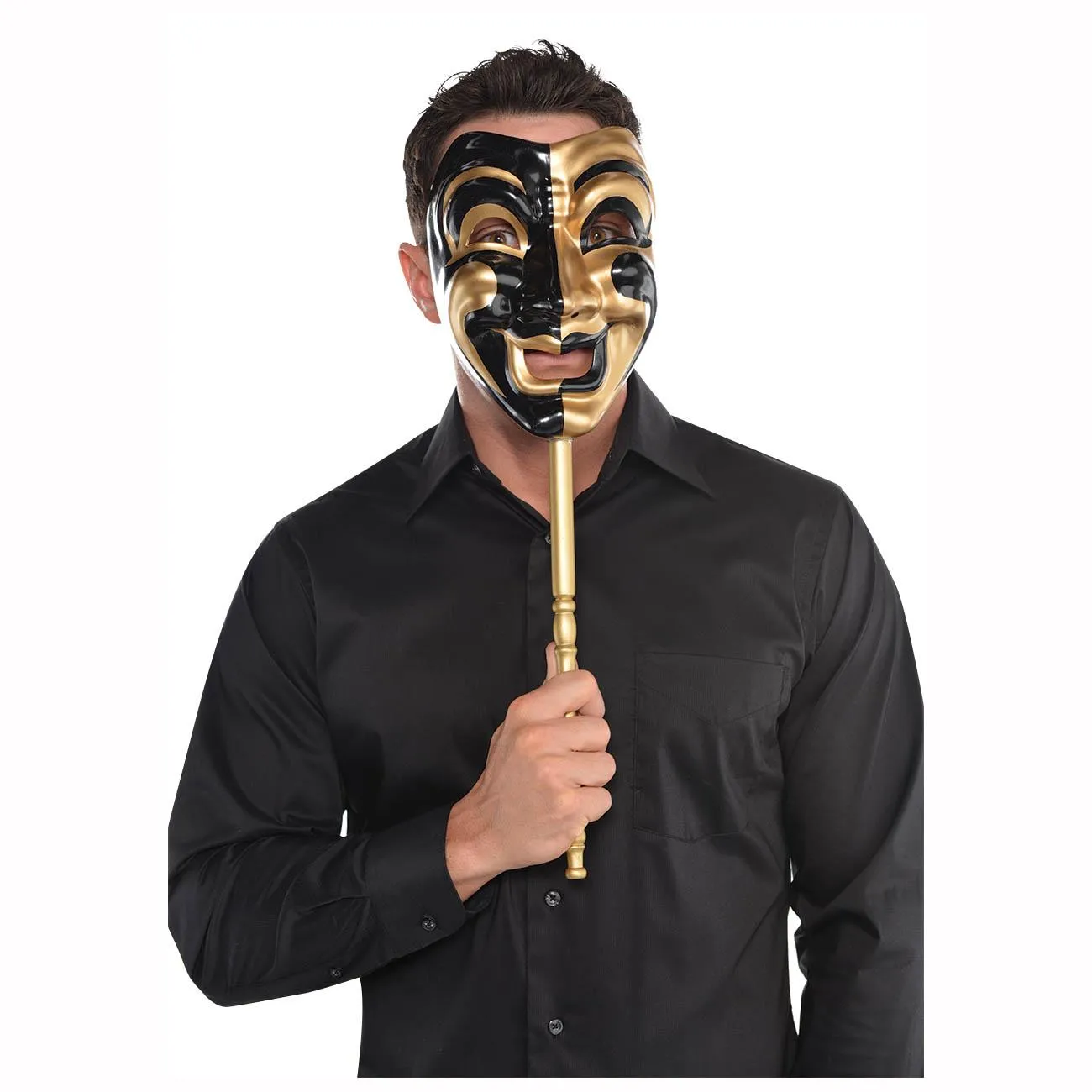 Adult Jester Stick Mask