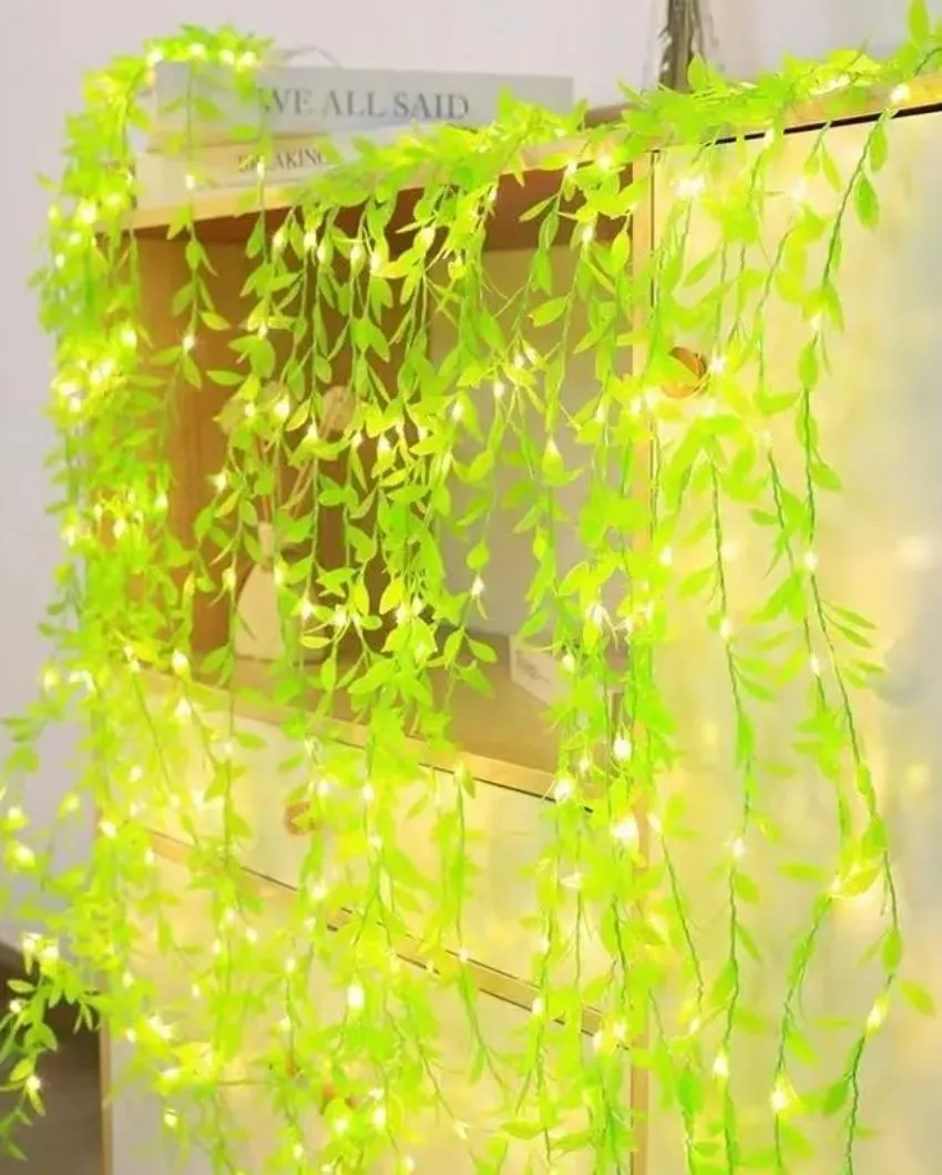 Artificial Vine Leaf Curtain Led String Light | 118 x 39 inches
