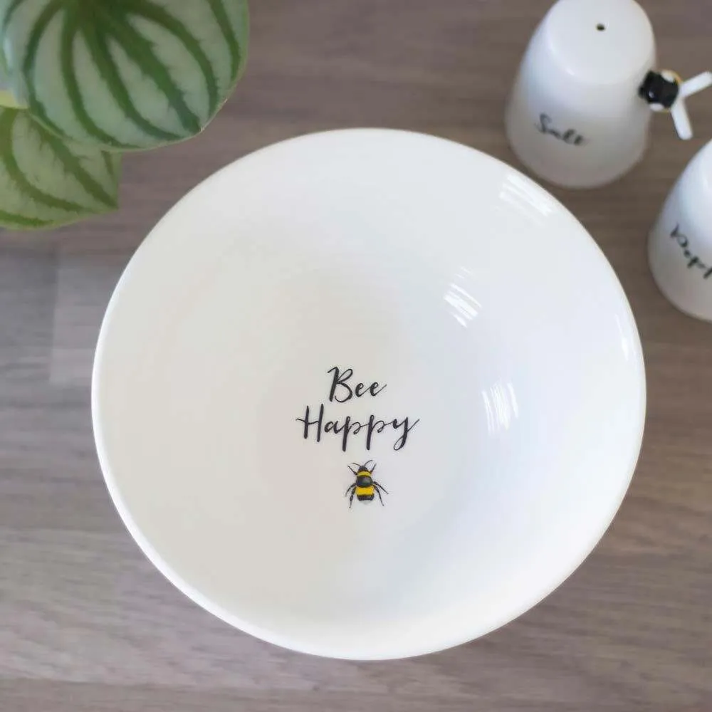 Bee Happy Ceramic Tableware, Breakfast Bowl