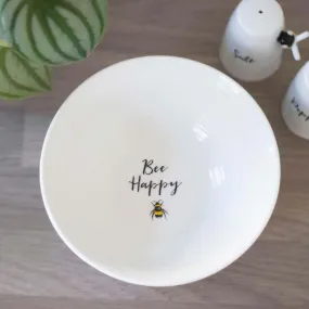 Bee Happy Ceramic Tableware, Breakfast Bowl