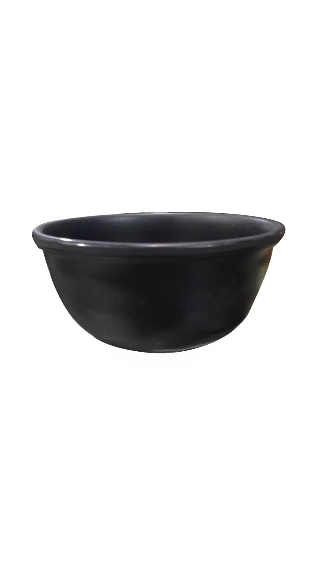 Black Melamine Prime Soup Bowl. Round Shape, 280ml Capacity.