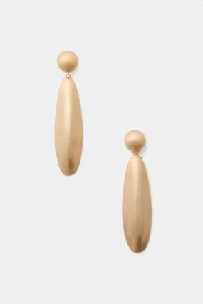Brushed Brass Fiore Earring