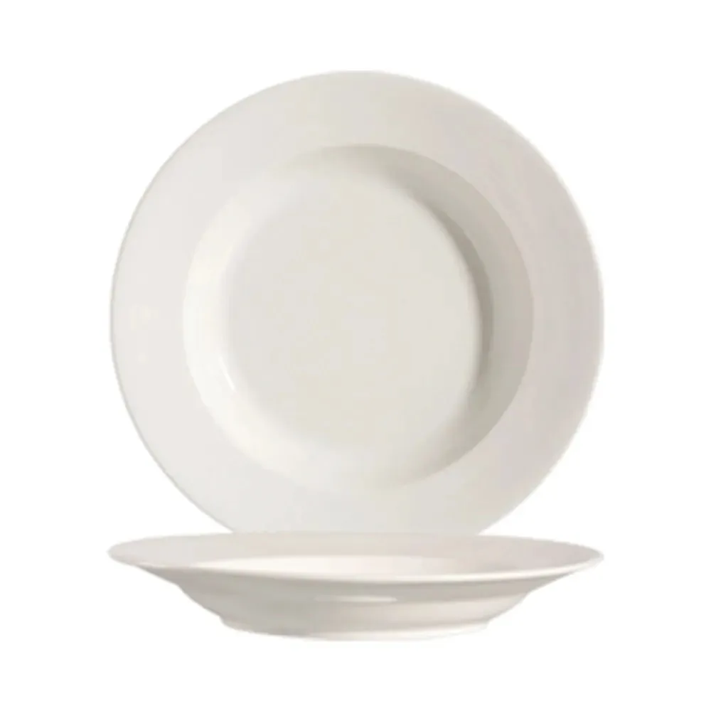 CAC China 101-38 Soup Plate 8oz 8" Case of 36 Pcs