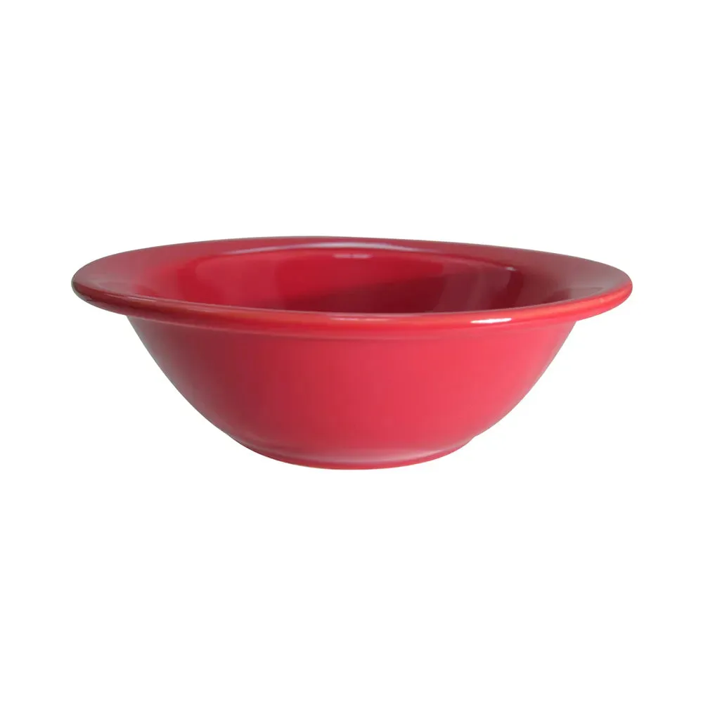 CAC China LV-10-R Grapefruit Dish Red 13 Oz 6 5/8" Case of 36 Pcs