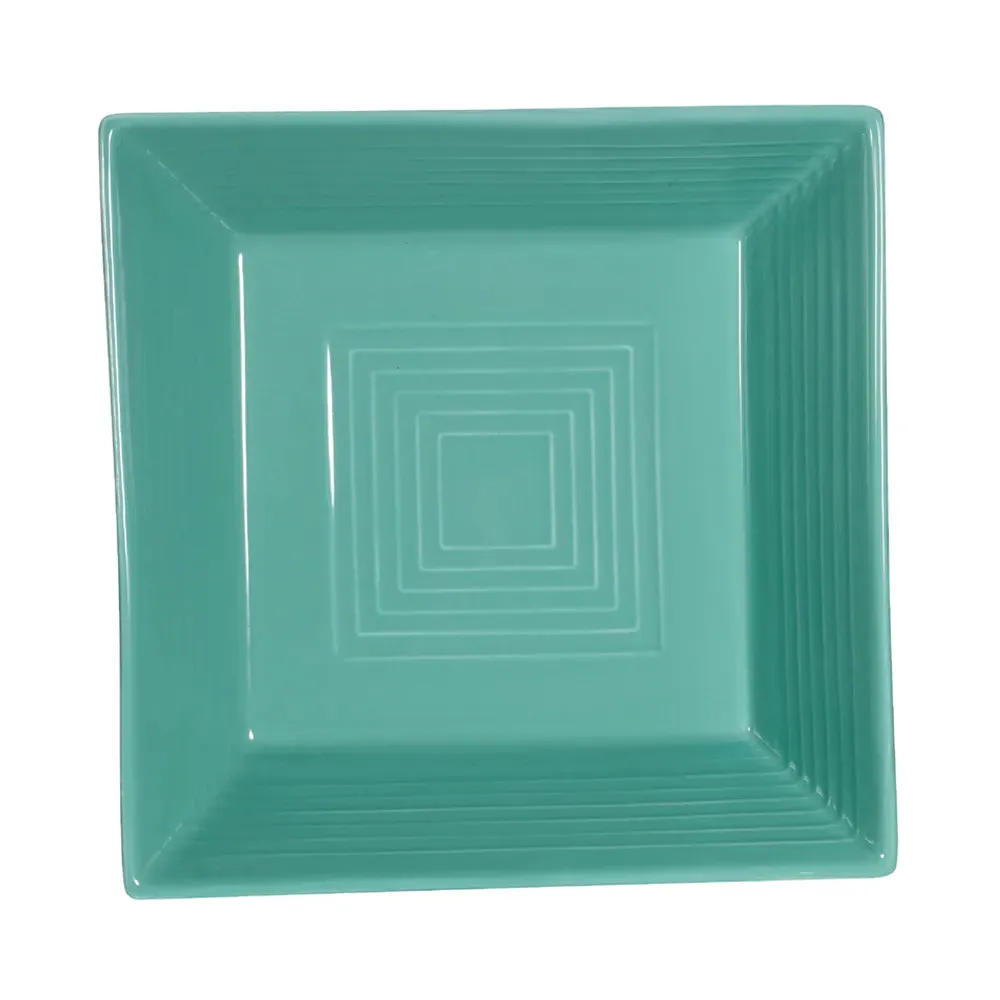 CAC China TG-B6-G Square Bowl Green 15 Oz 6" Case of 24 Pcs