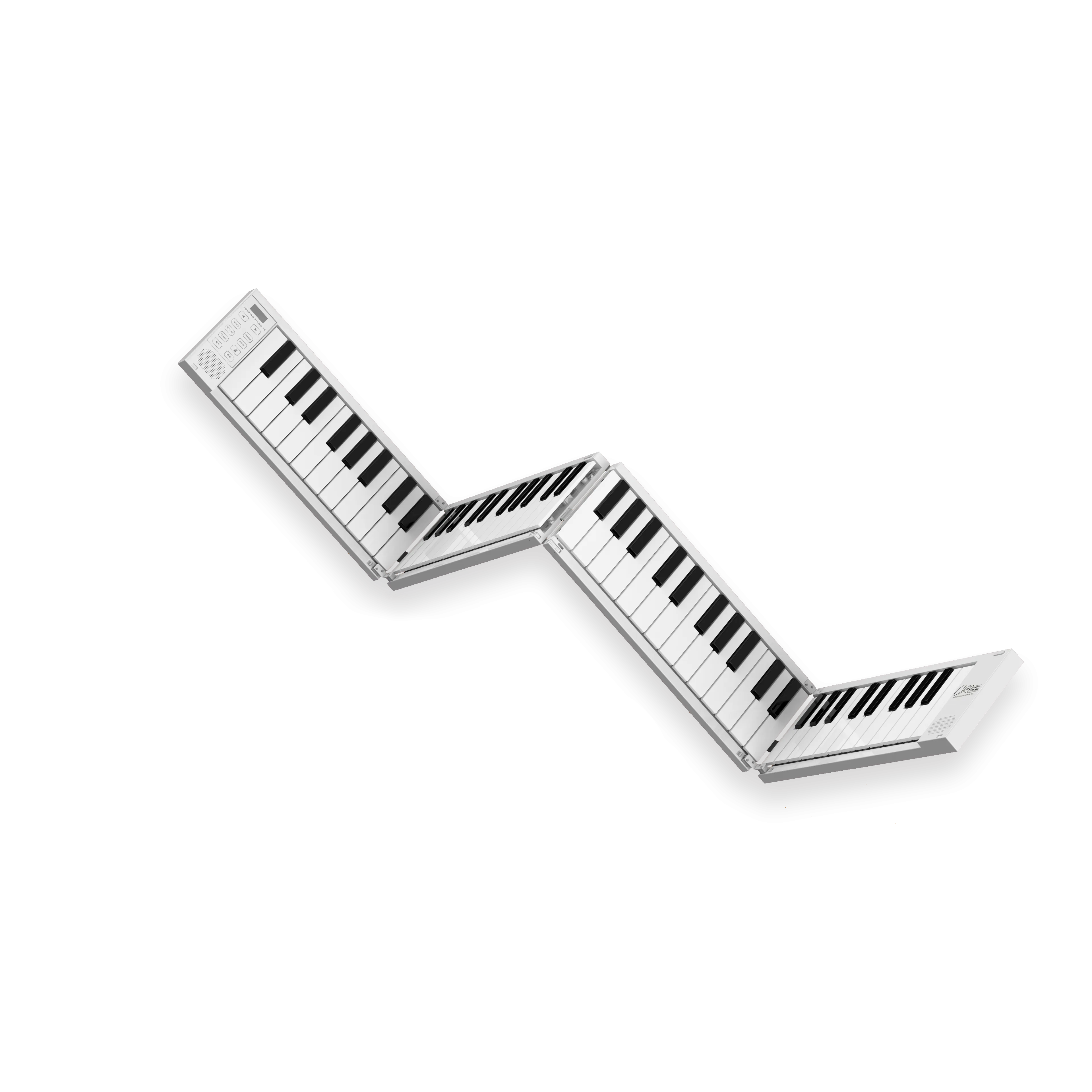 Carry-on FOLDPIANO88 88-Key Collapsible Folding Piano Keyboard, White