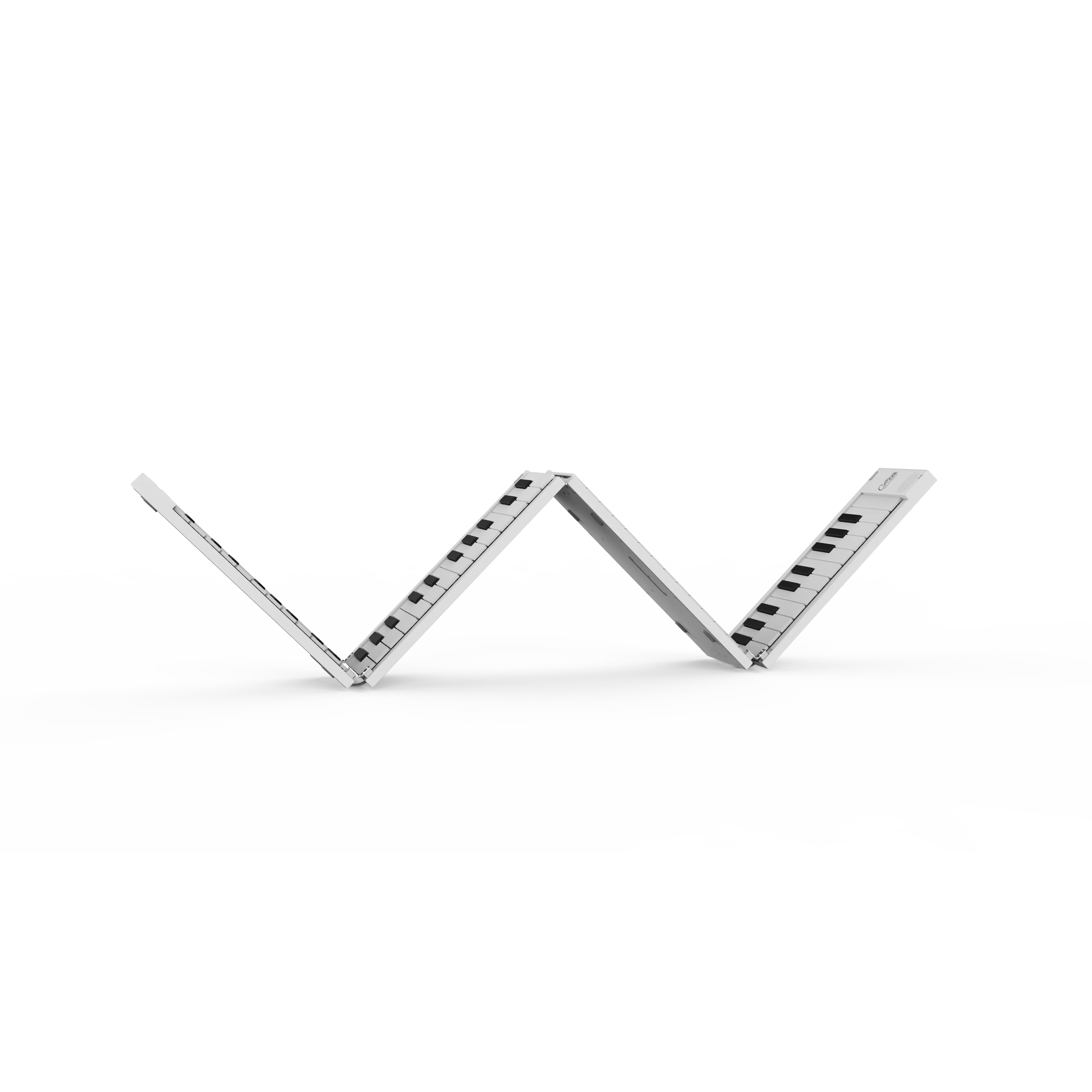 Carry-on FOLDPIANO88 88-Key Collapsible Folding Piano Keyboard, White