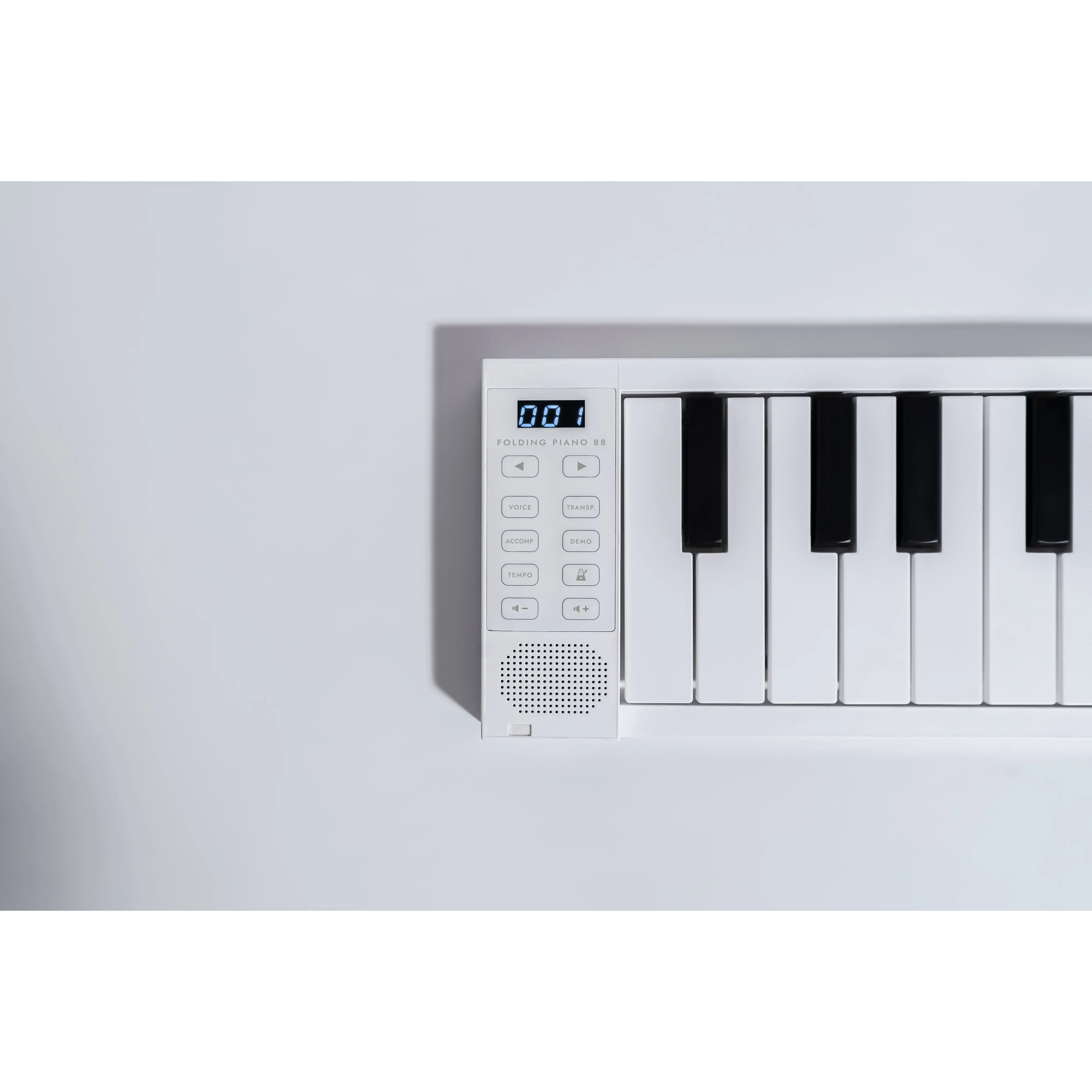 Carry-on FOLDPIANO88 88-Key Collapsible Folding Piano Keyboard, White