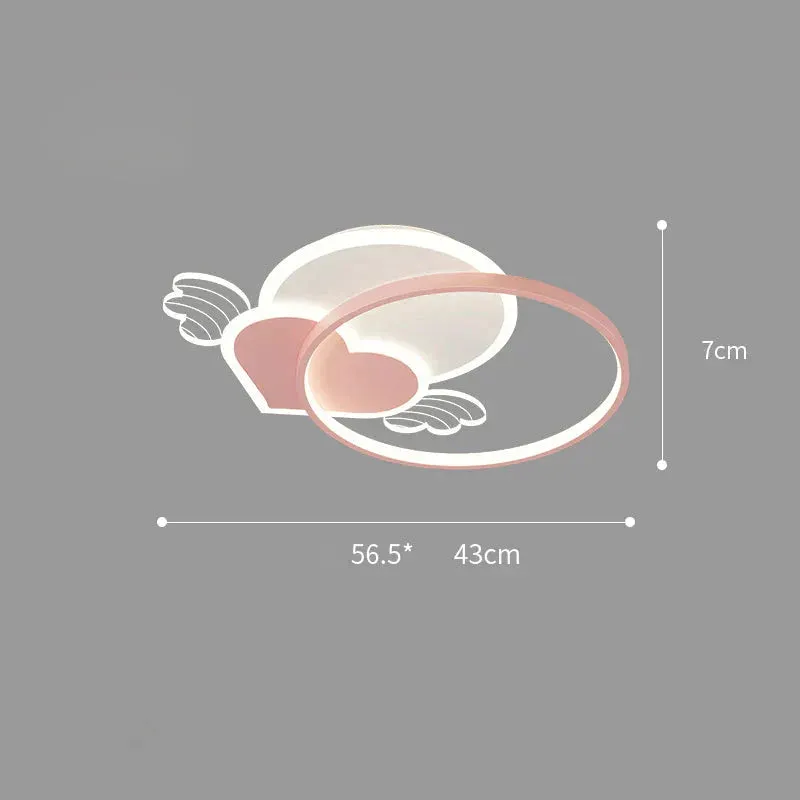 Ceiling Lamp Bedroom Modern Warm Romantic Nordic Creative Personality Love Girl Room