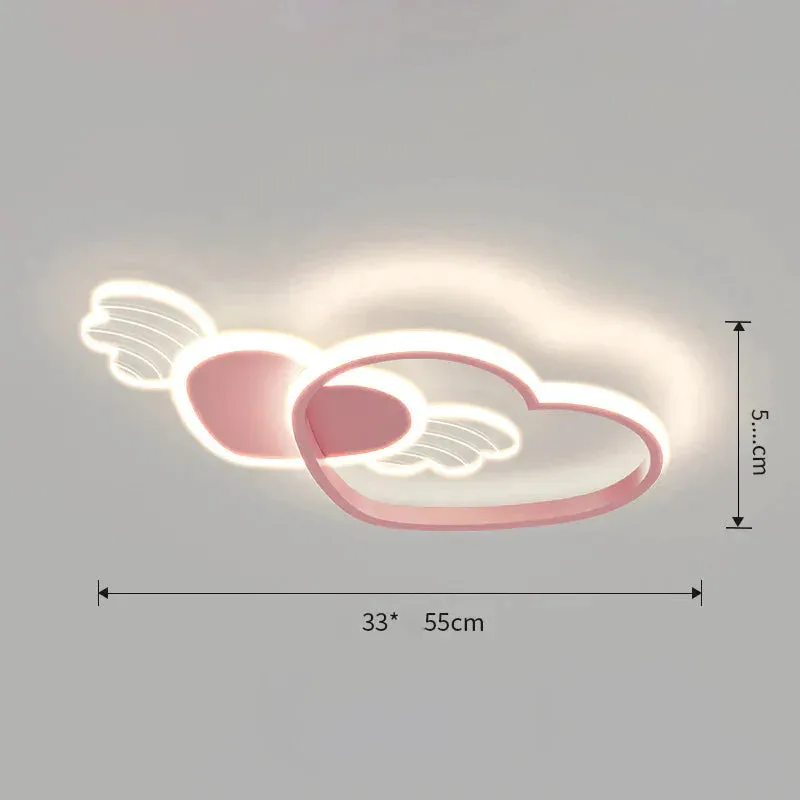 Ceiling Lamp Bedroom Modern Warm Romantic Nordic Creative Personality Love Girl Room