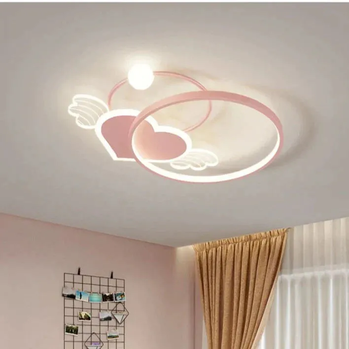 Ceiling Lamp Bedroom Modern Warm Romantic Nordic Creative Personality Love Girl Room