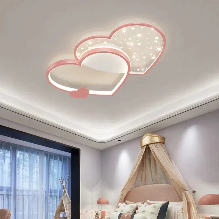 Ceiling Lamp Bedroom Modern Warm Romantic Nordic Creative Personality Love Girl Room