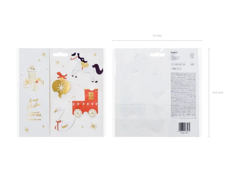 Choo Choo Christmas Gift Tags - 12 Pack S1122