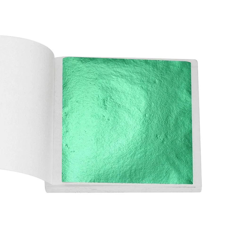 Colorful Leaf Sheets, High-Quality Shiny Foil Paper, Available in 100 or 200 Sheets, Perfect for Epoxy Resin, Phone Cases, Nail Art, and Crafts