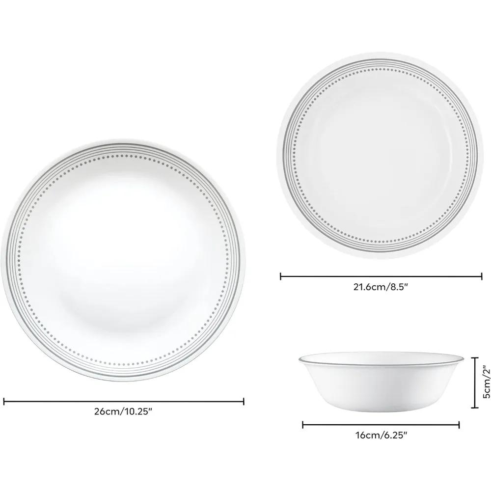 Corelle 12 PCS DINNER SET MYSTIC GREY