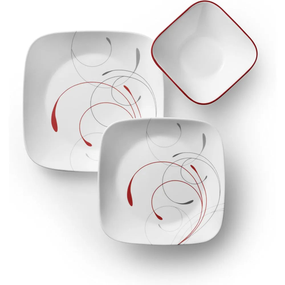 Corelle 18 PCS SQ. DINNER SET SPLENDOR(1134338)1X18 CORELLE