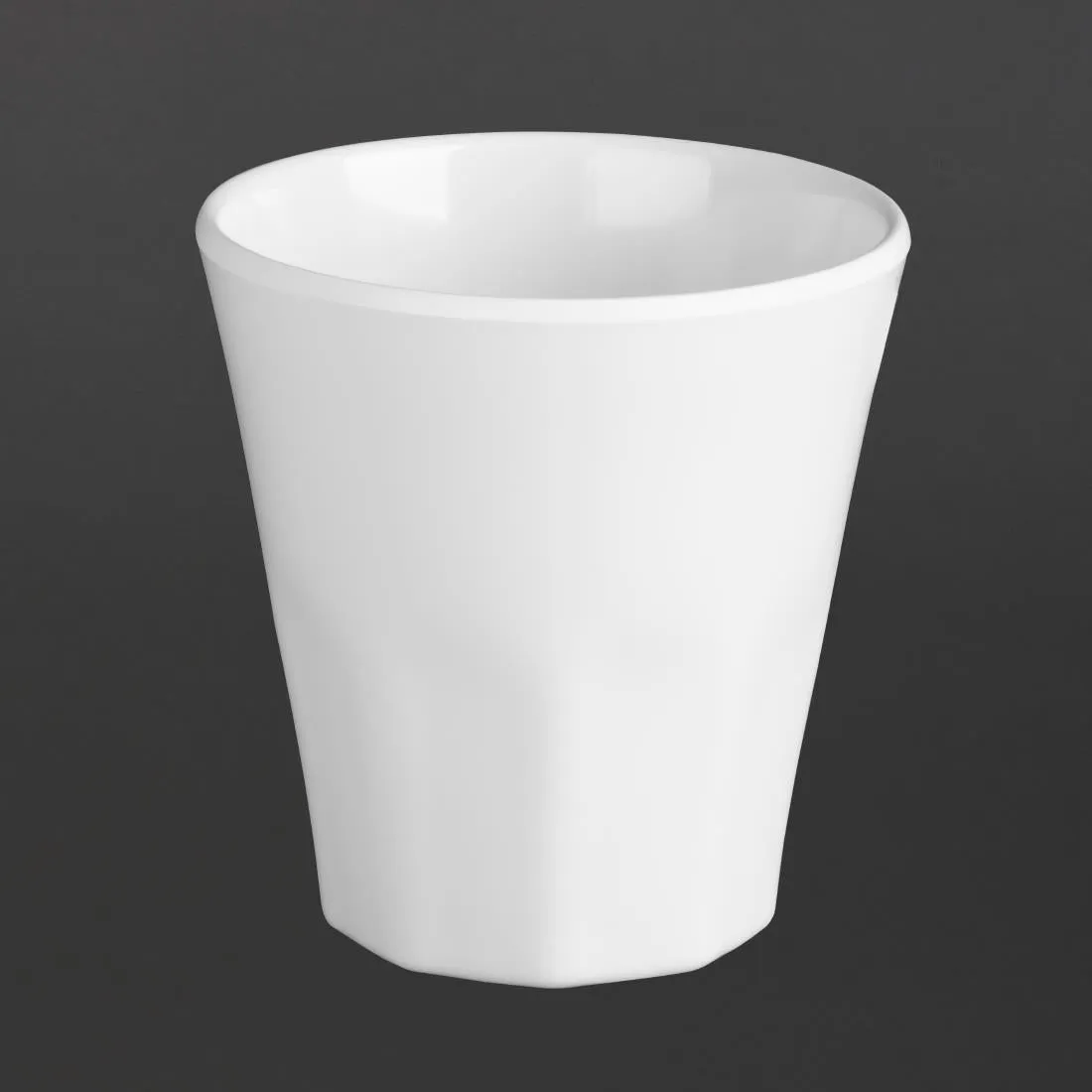 CR346 Kristallon Melamine Plastic Tumbler White 290ml (Pack of 6)