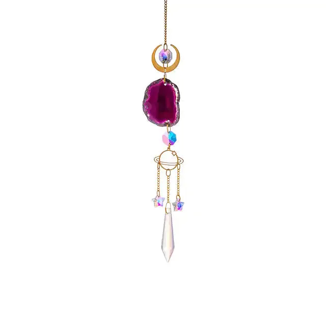 Crystal Sun Catcher Pendant Wind Chime Home Decor