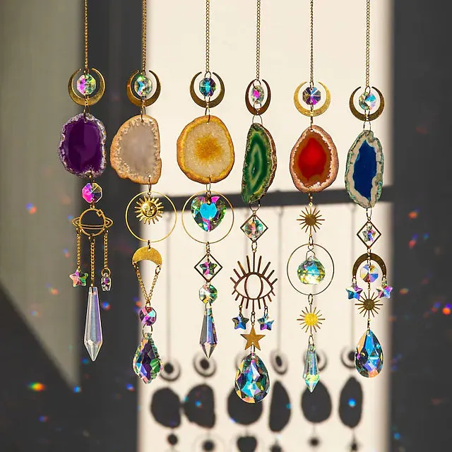 Crystal Sun Catcher Pendant Wind Chime Home Decor