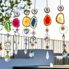 Crystal Sun Catcher Pendant Wind Chime Home Decor
