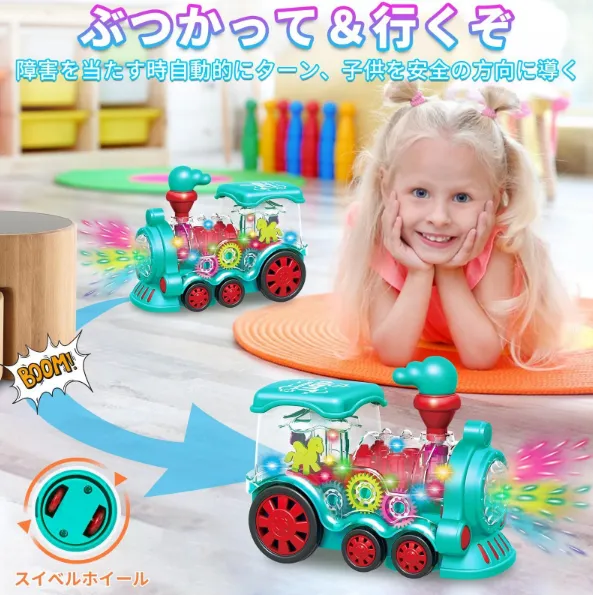 Electric Transparent Gear Train With Light & Sound