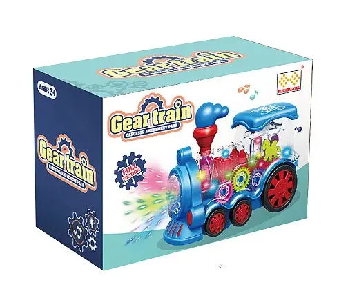 Electric Transparent Gear Train With Light & Sound