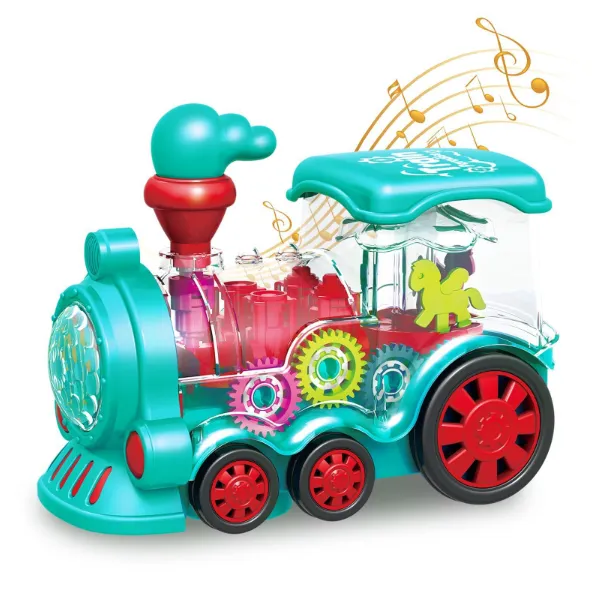 Electric Transparent Gear Train With Light & Sound