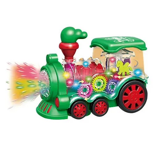 Electric Transparent Gear Train With Light & Sound