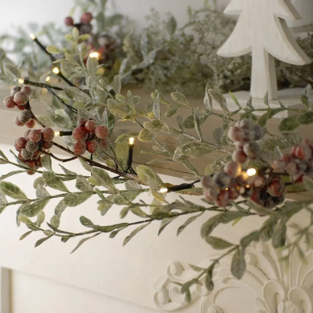 Festive 50 Warm White LED Battery Operated String Lights