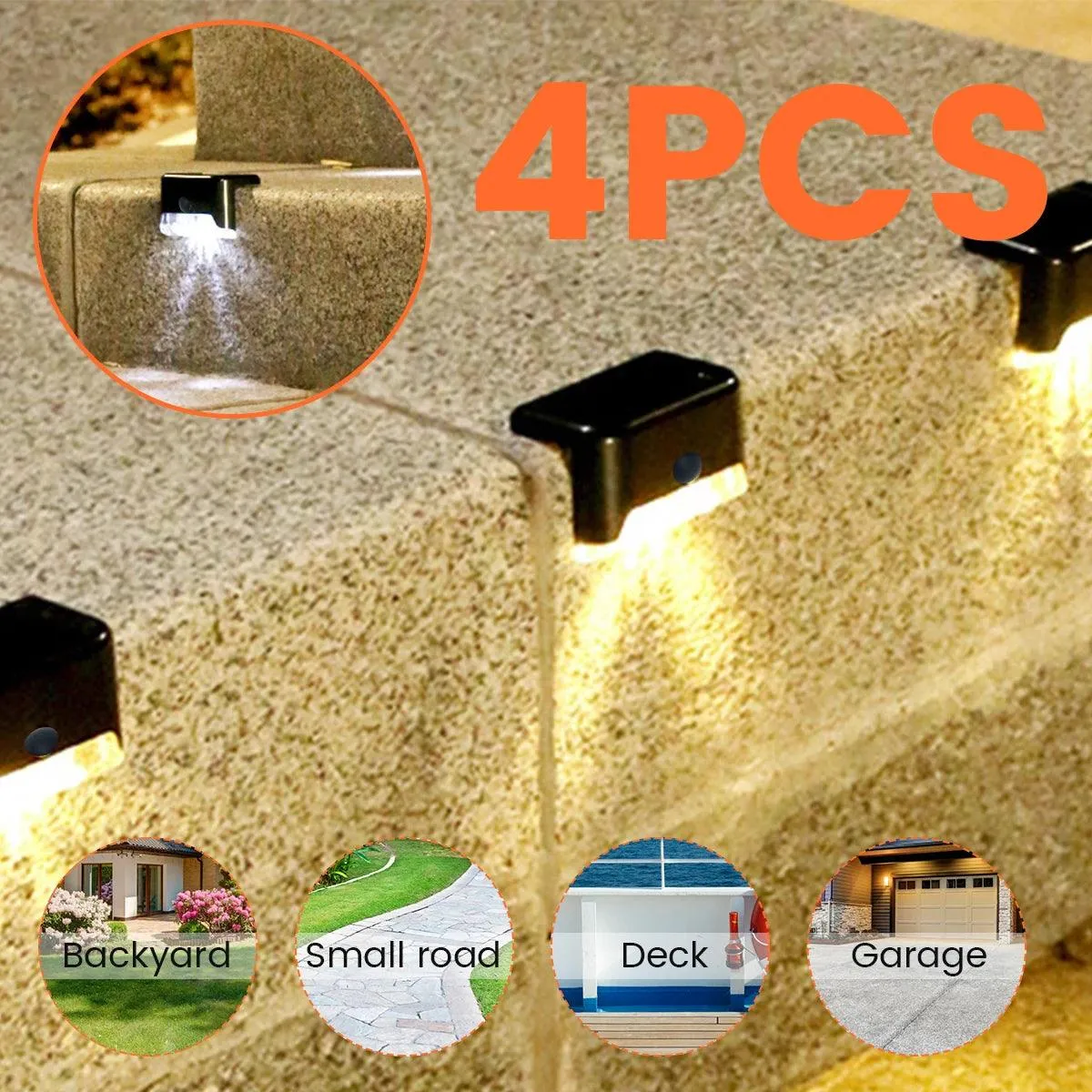 Garden Solar LED Lights - Weatherproof Outdoor Lighting with 8-10 Hour Runtime