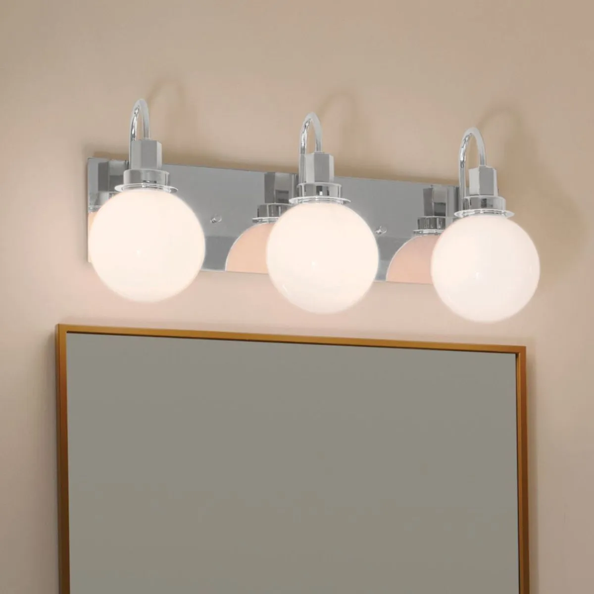 Hex 23 in. 3 Lights Vanity Light Chrome Finish