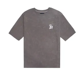HOMME  Acid Wash Tee Mocha