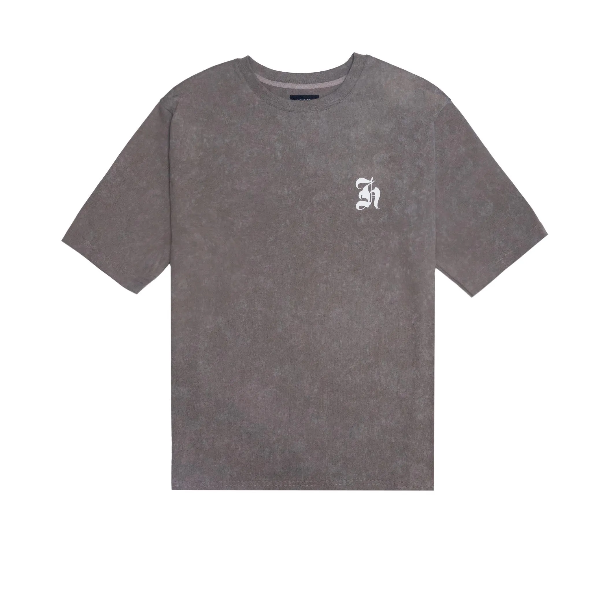 HOMME  Acid Wash Tee Mocha