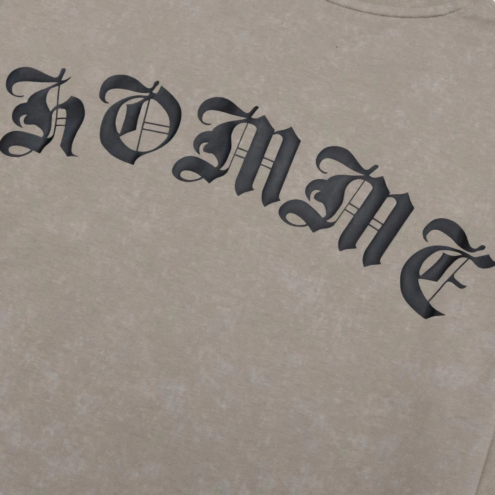 HOMME  Acid Wash Tee Putty