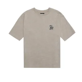 HOMME  Acid Wash Tee Putty