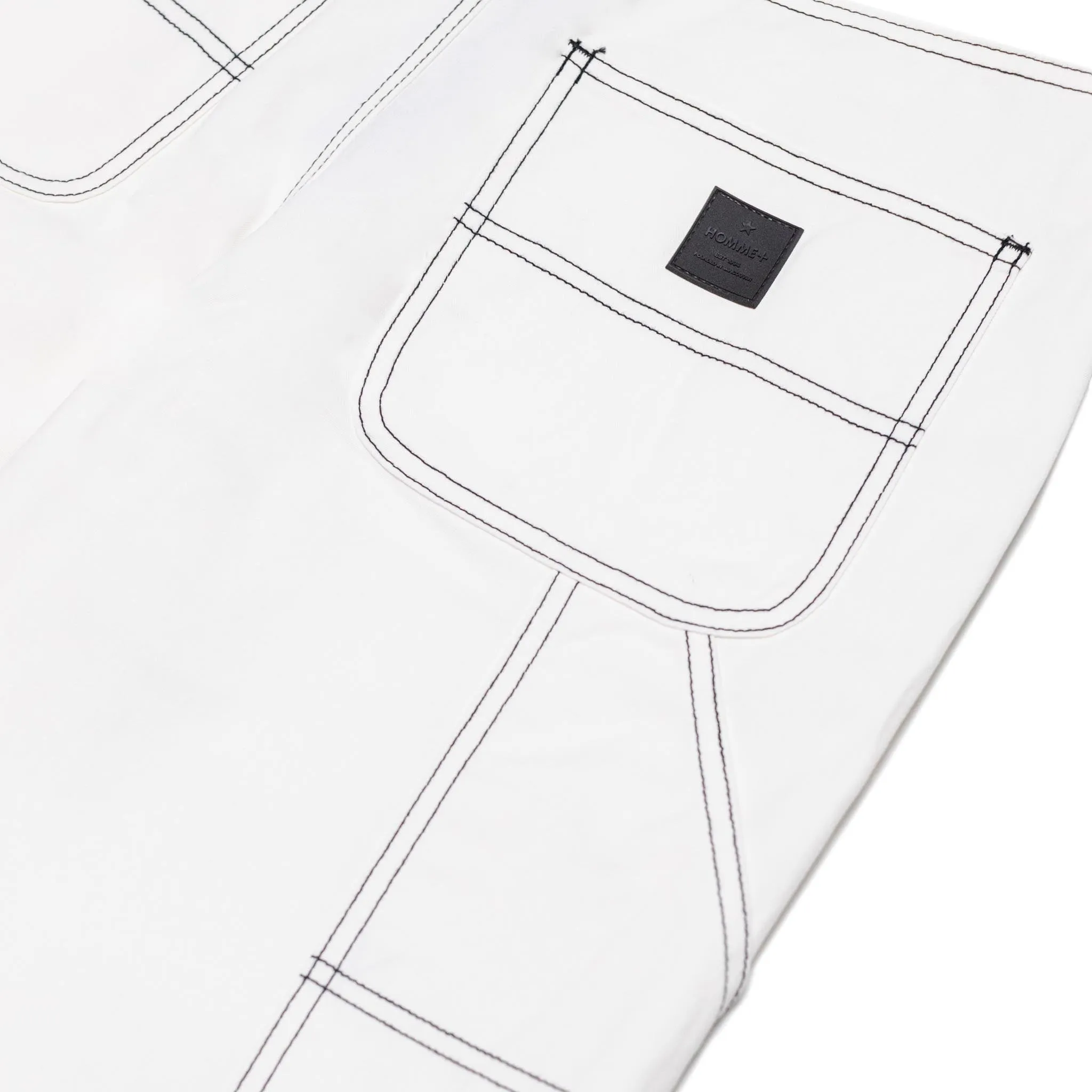 HOMME  Carpenter Pant Off White