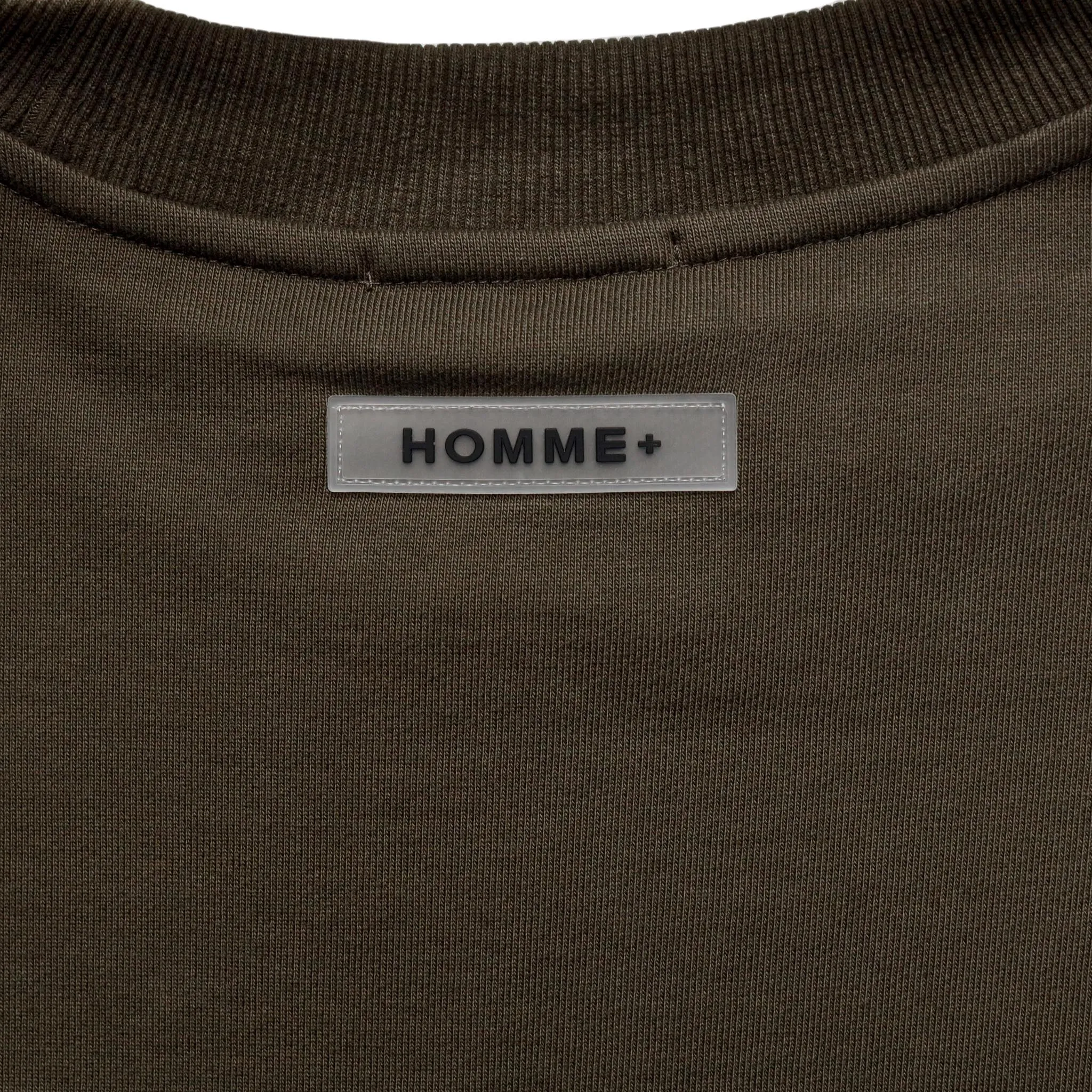 HOMME  Chrome Font Crewneck Charcoal