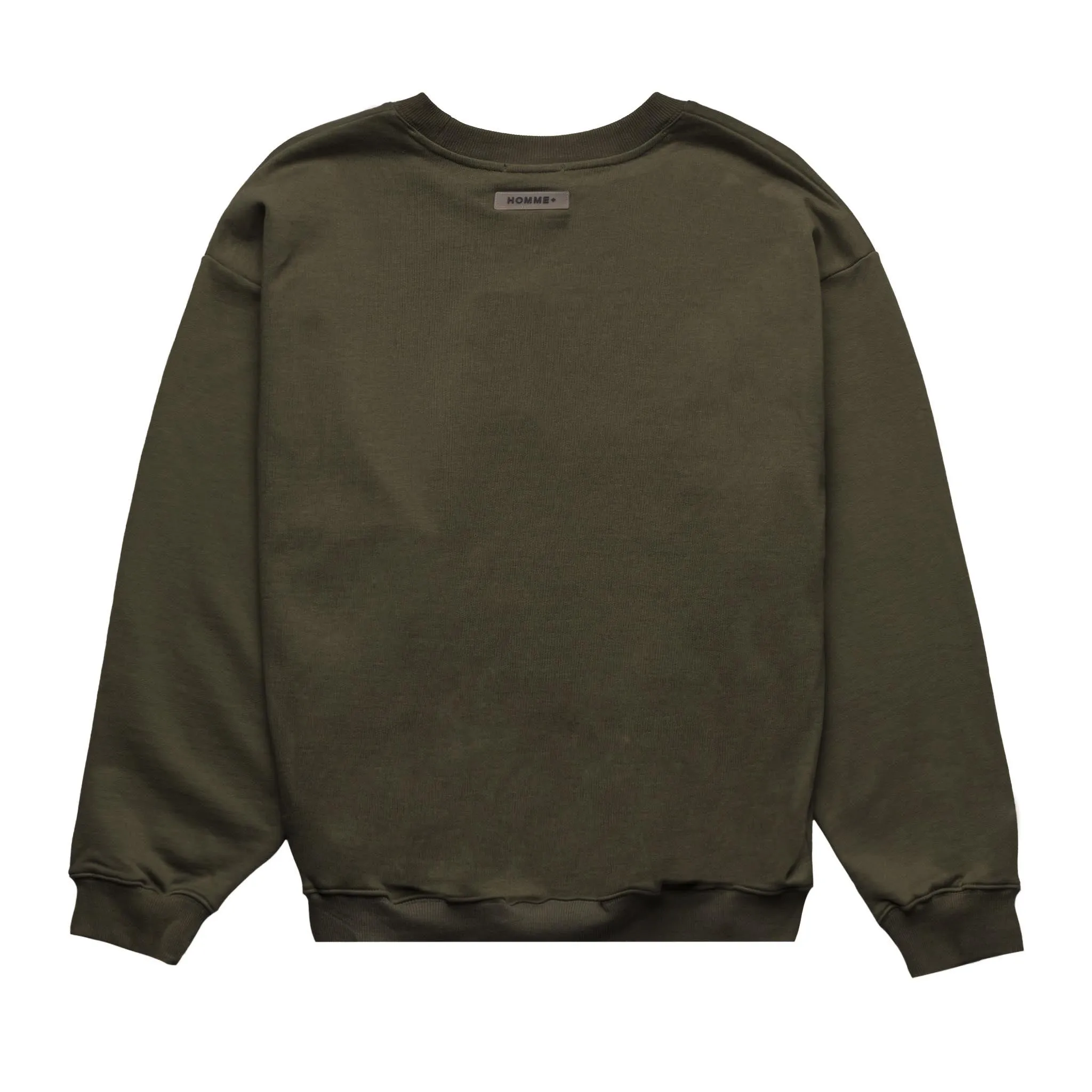 HOMME  Chrome Font Crewneck Charcoal