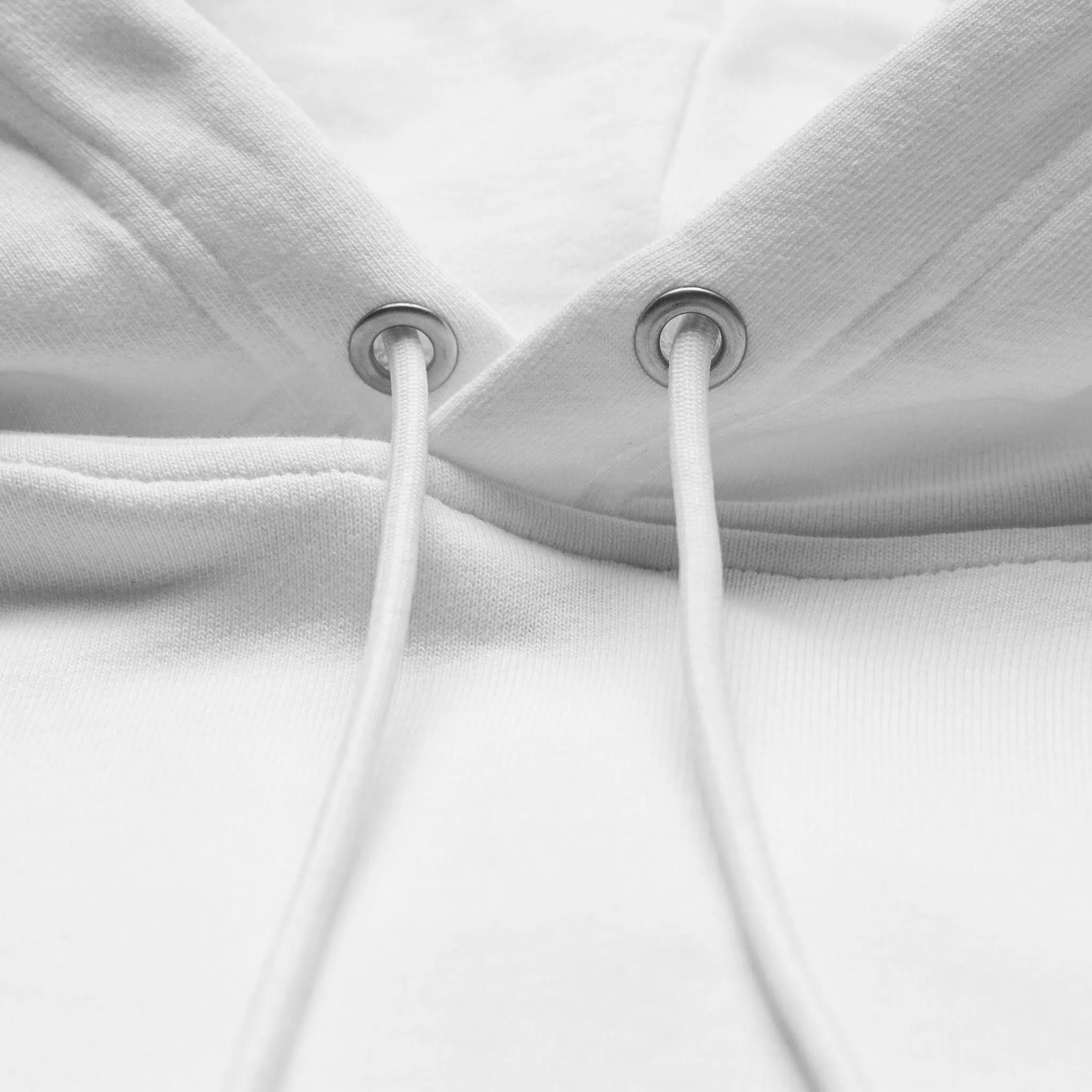 HOMME  Chrome Font Hoodie White