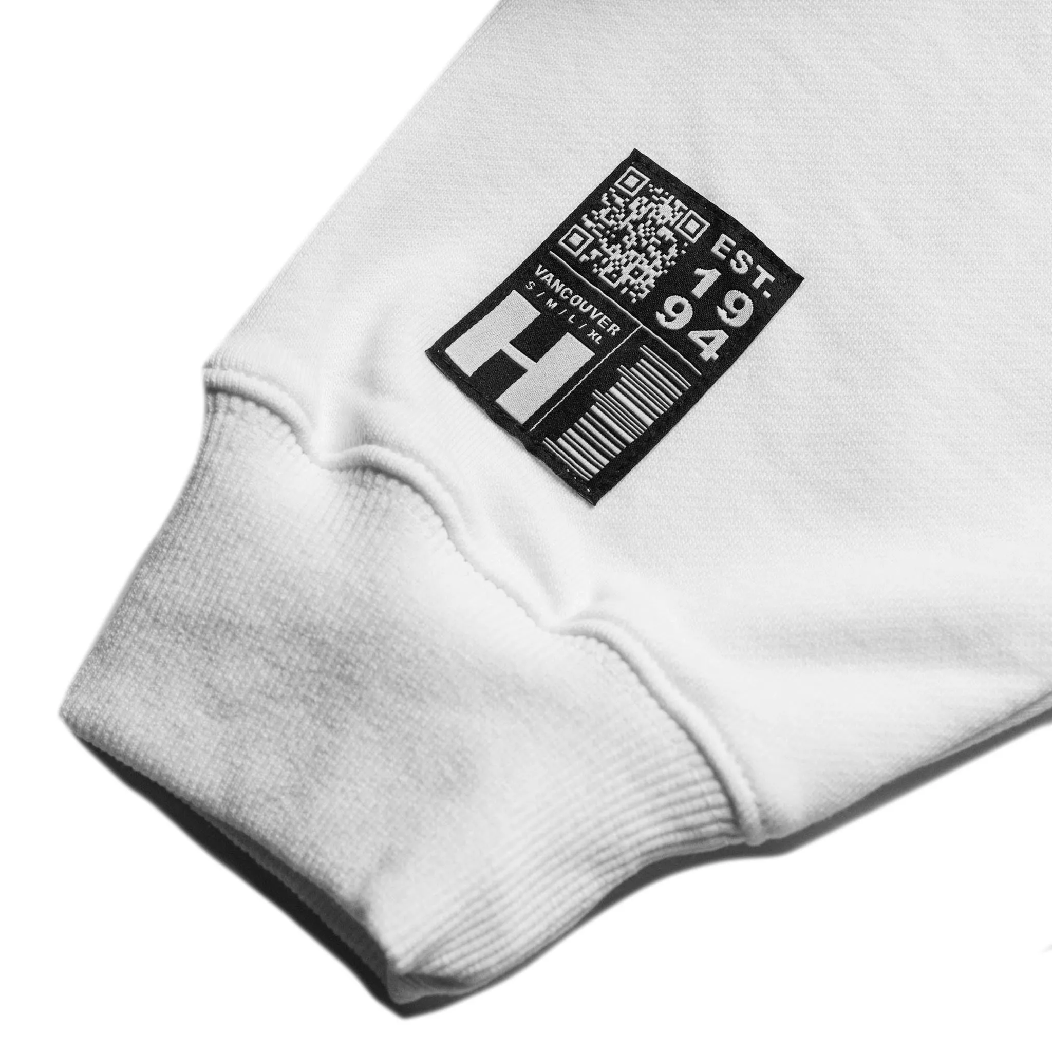 HOMME  Chrome Font Hoodie White